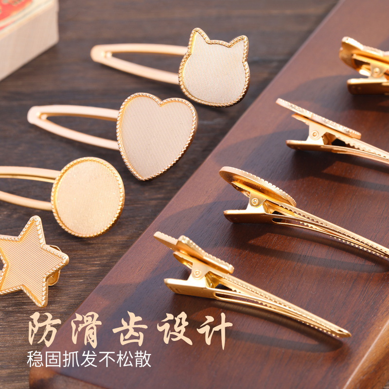 宋锦发卡手工diy材料包发