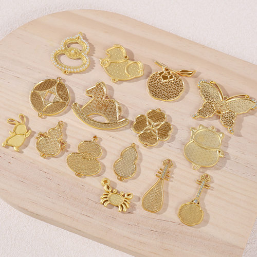 十二生肖宋锦底胚压襟项