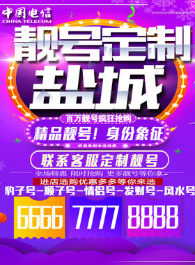 江苏盐城吉祥手机选号连号靓号手机卡靓号靓号吉祥号码定制号码卡