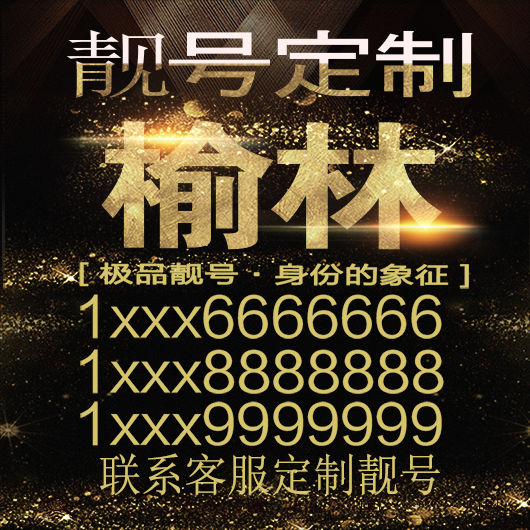 榆林吉祥手机选号好号靓号手机连号靓号靓号电话号码号码卡豹子号