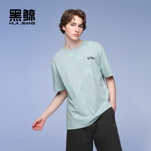 宽松版型 满身印花 舒适圆领