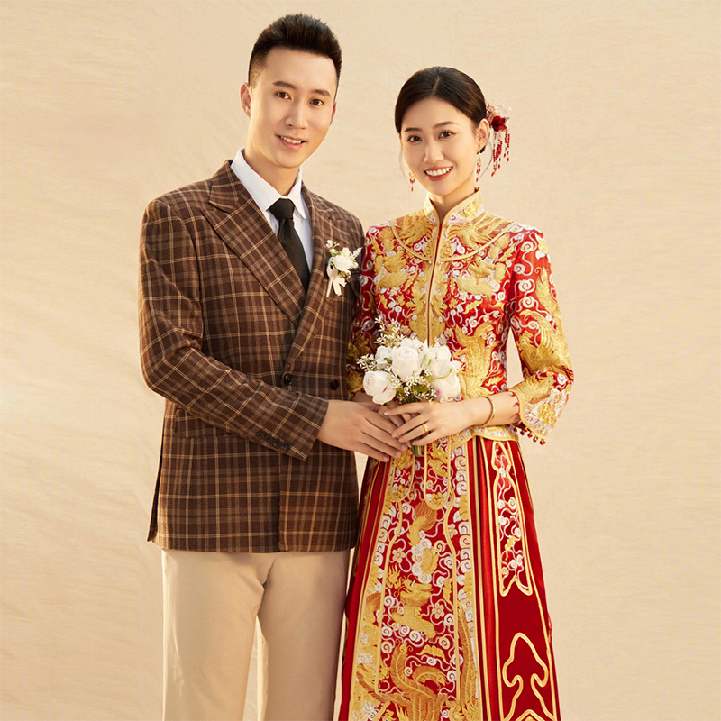 秀禾服结婚礼服重工秀禾服