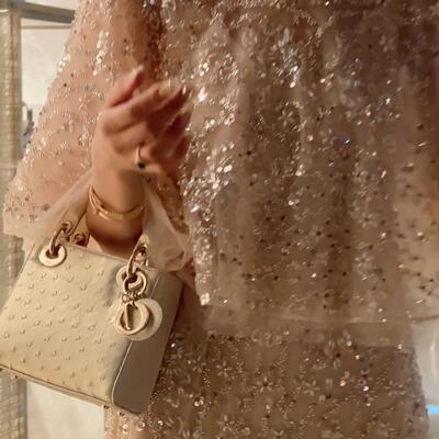 BABY ANNE【Rish Asians】系列重工管珠气质吊带连衣裙PD241029