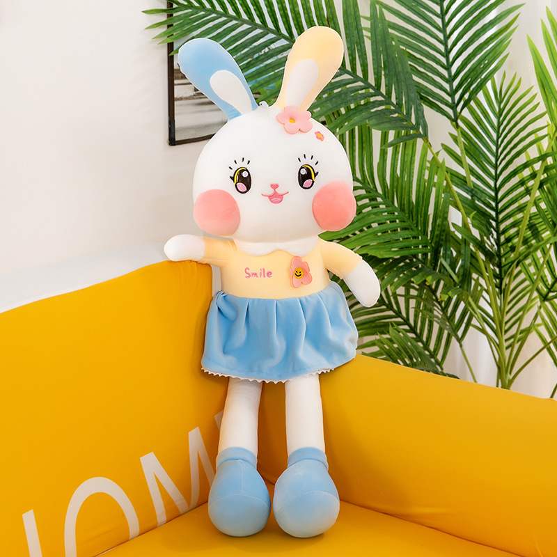 新款创意长腿兔子毛绒玩具裙子兔公仔女生生日礼物布娃娃礼物
