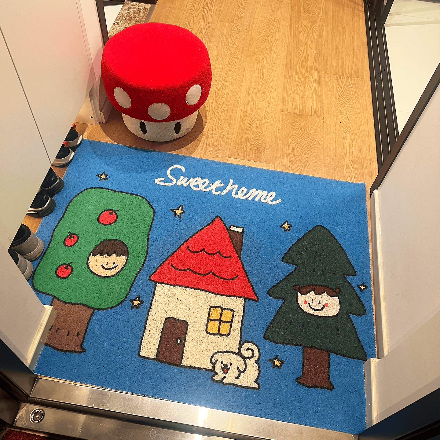 【我家的小门垫也太可爱了吧！】