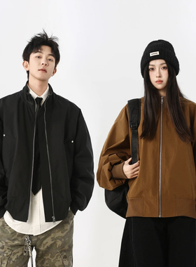 飞行员夹克外套男装春季韩版潮流美式宽松痞帅棒球服潮牌百搭外套