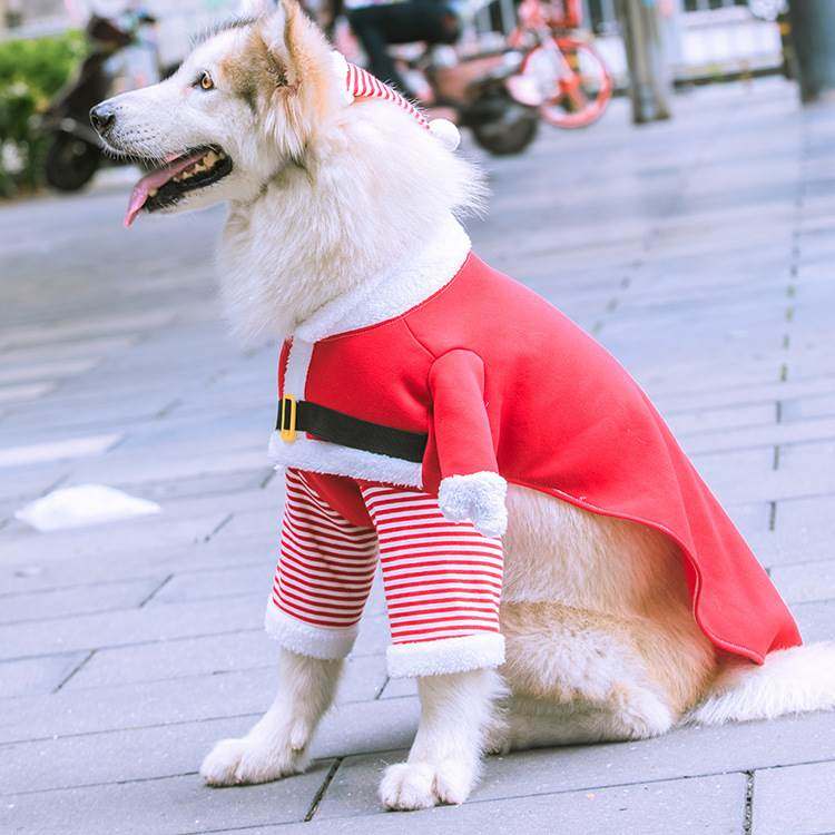 Medium and Large Dog Cat Santa Claus Clothes Dog Pet