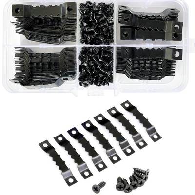 Golden double-sided serrated hook flat head screw suit