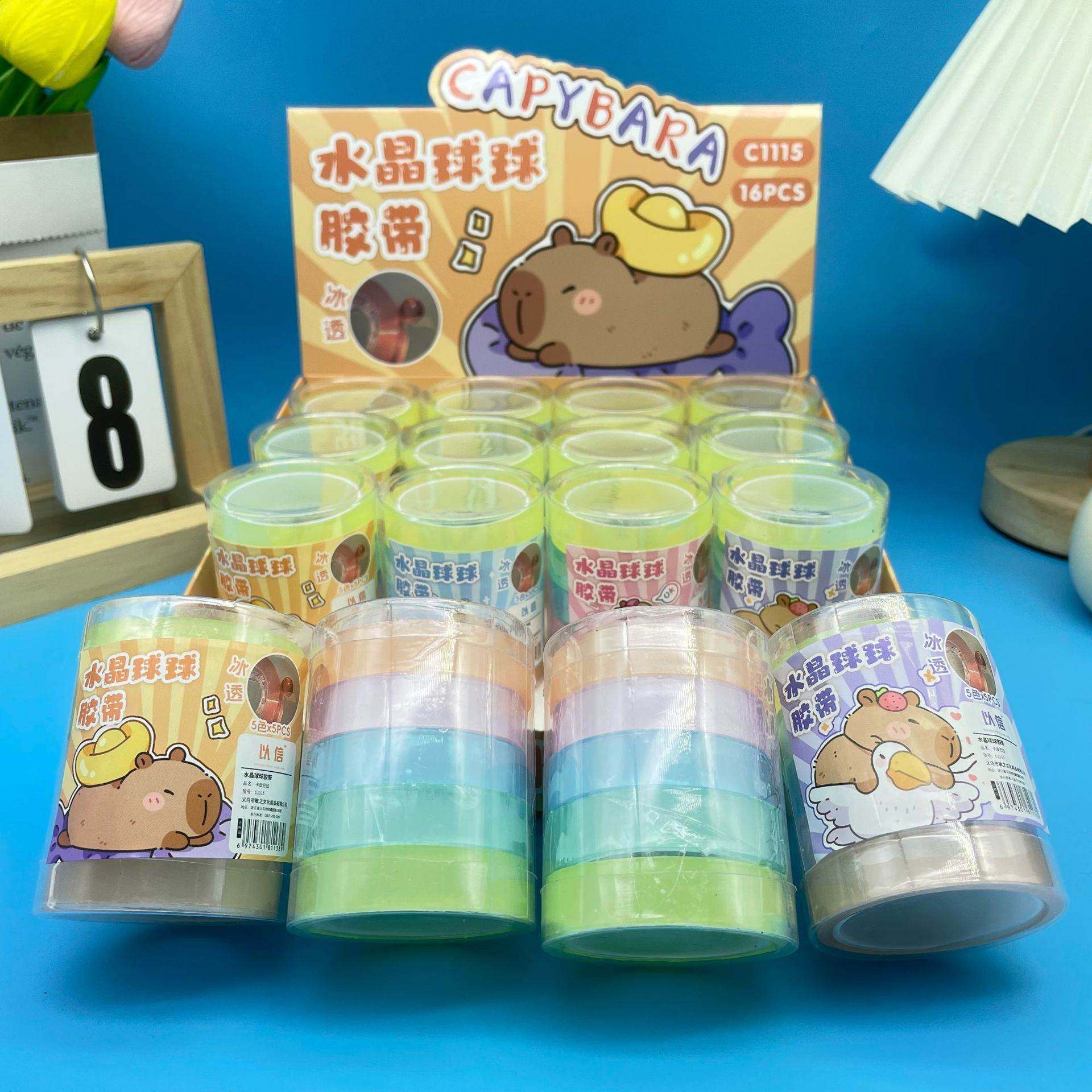 Sticky Ball Rainbow Sticky Ball Tape Oversized Roll