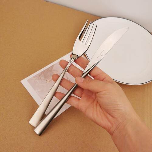 Ins-Style 304 Stainless Steel Steak Knife, Fork, and Spoon,