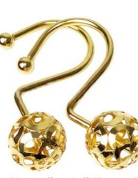 Amazon Pin Round Geometric Metal Shower Curtain Hook Round