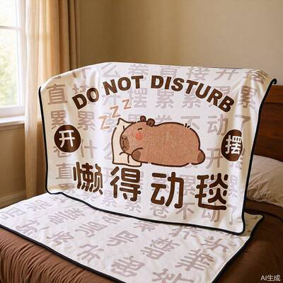 Ll Kapibala Office Student Nap Blanket Summer Air
