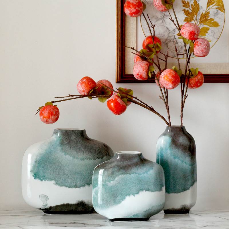 New Chinese Style Retro Ceramic Vase Living Room Entrance