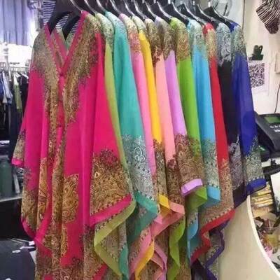 Sunscreen Shawl Cycling Beach Multi-use Silk Scarf Chiffon