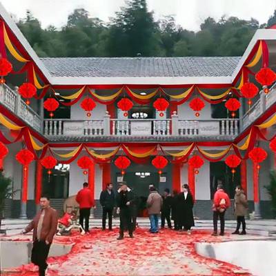 Courtyard decoration wedding rural wedding outside the