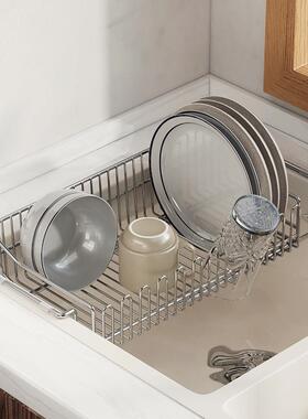304 stainless steel sink draining rack retractable kitchen