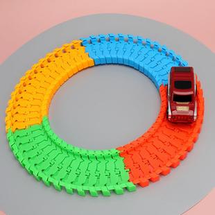Children's electric track car educational toys variety