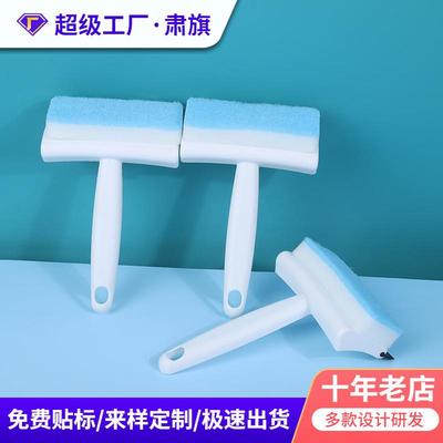 Sponge glass wipe soft glue double-sided scraping