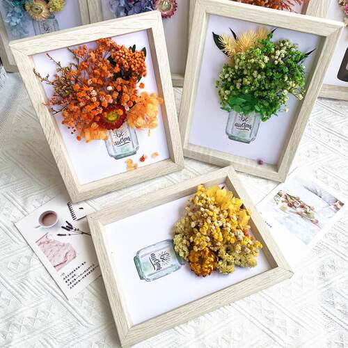 Eternal Flower Dried Flower Material Bag DIY Simple Sticker