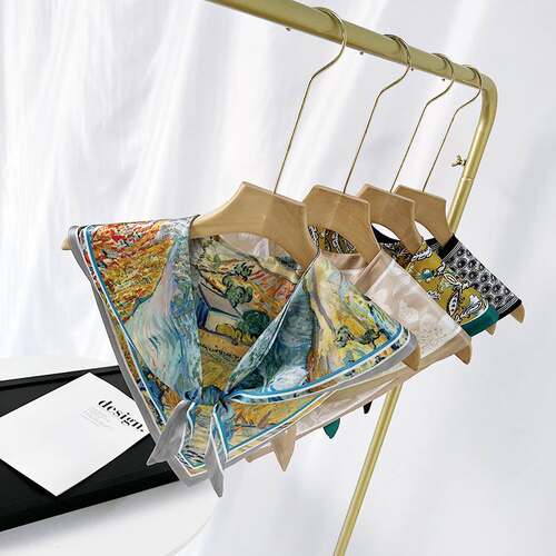 Silk scarf women's all-match Spring and Autumn outer wear