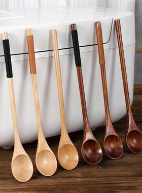 Japanese Style Phoebe Long Handle Spoon 20cm Creative Wrap