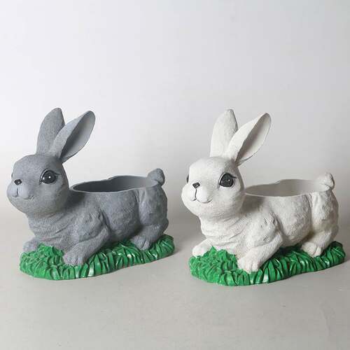 Cross-border Easter cute rabbit flower pot home desktop