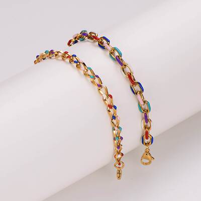 AML Hot Selling Fashion Hollow-out Mixed Color Stitching