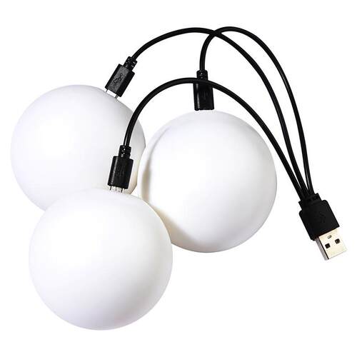 led luminous juggling ball with usb charging cable nig