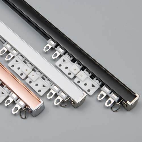 Aluminum alloy curtain mute track straight rail curved rail