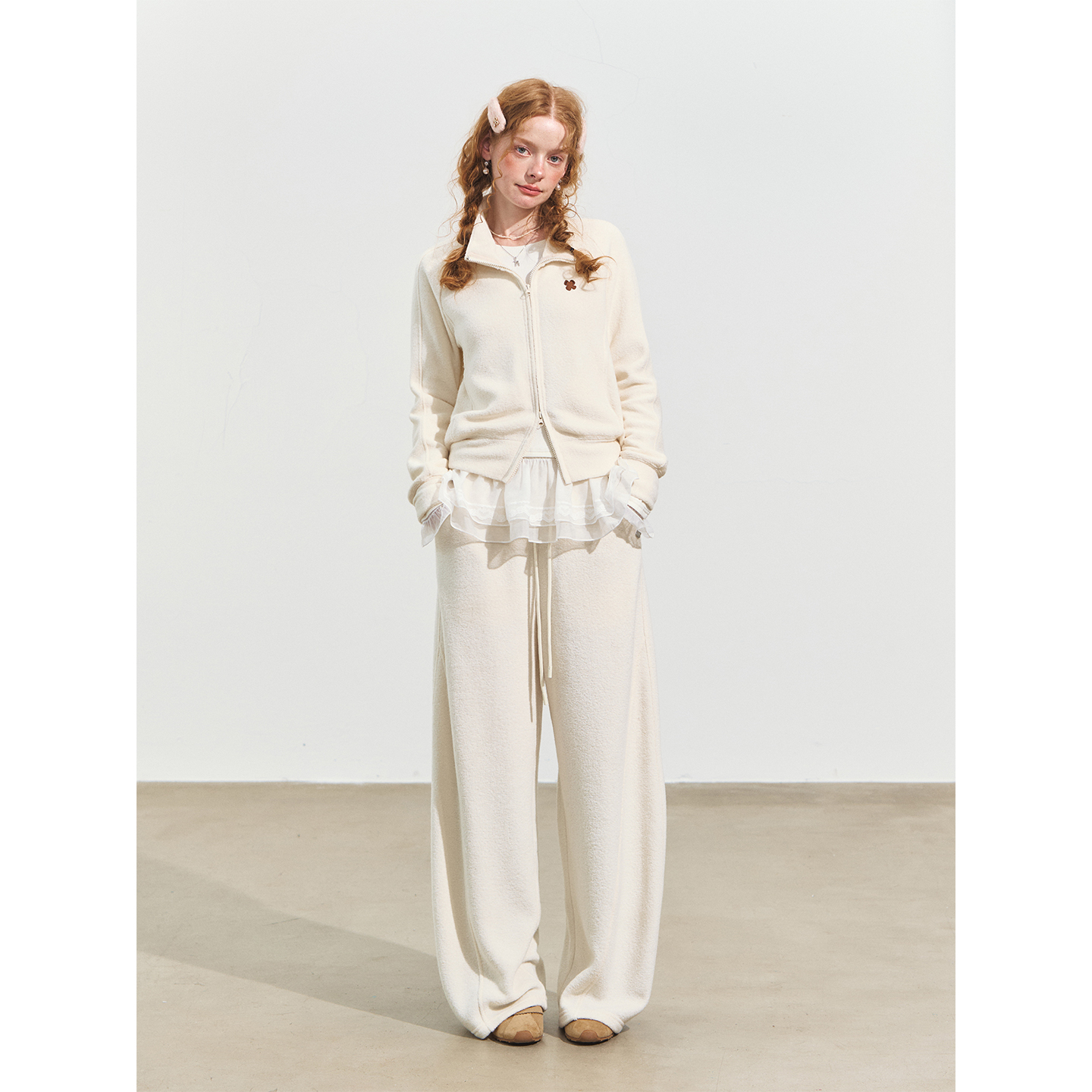 SOMESOWE 毛巾糯米绒感立领卫衣/香蕉裤