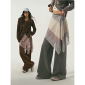 SOMESOWE 弹力灯芯绒直筒休闲裤 穿神器系带裙帘