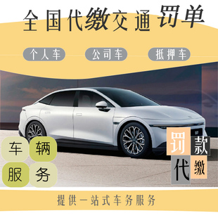 代缴全国车辆交通罚款异地电子罚单年检审车办理