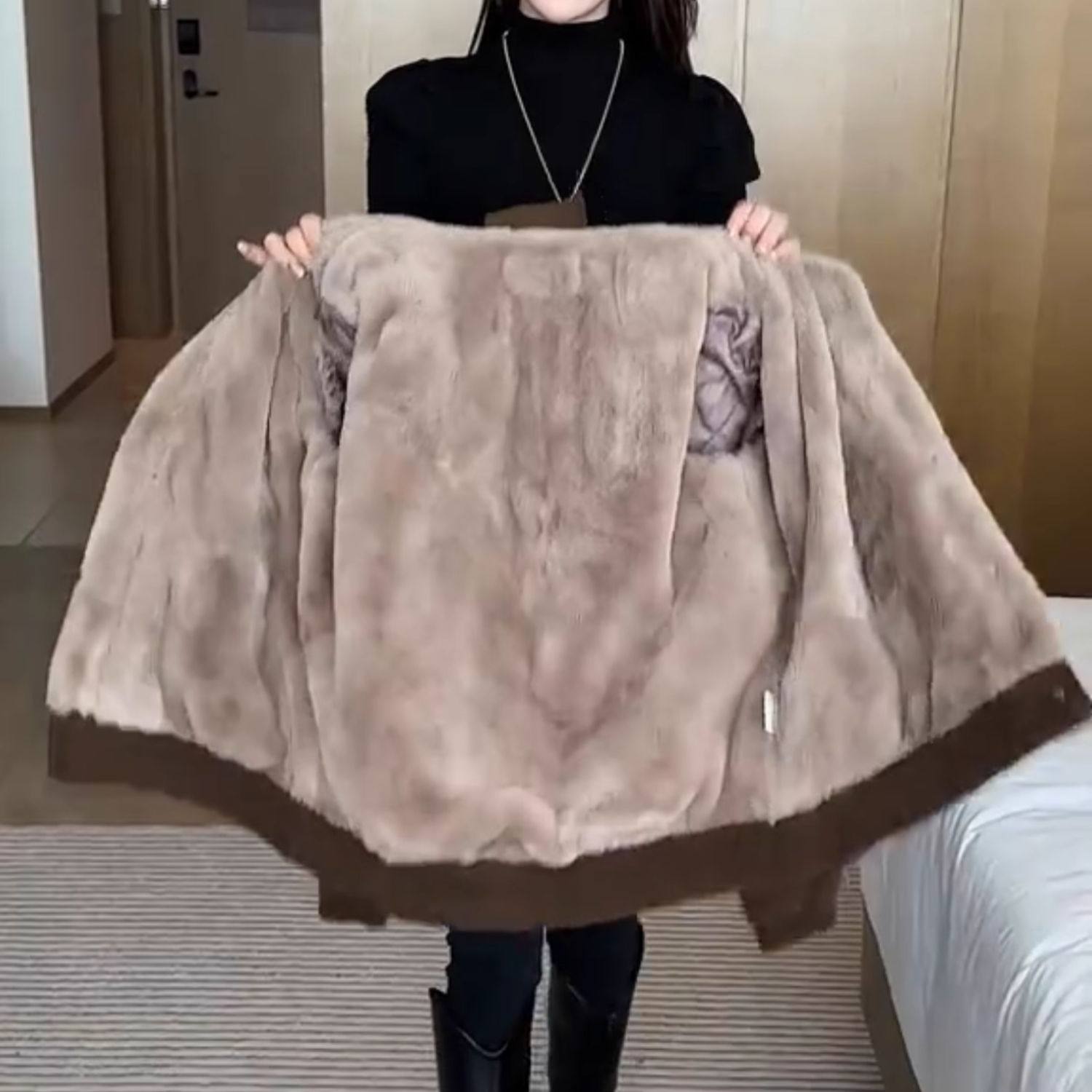 宽松棉服2025冬季新款加绒加厚棉衣美式复古座山雕女士派克服外套