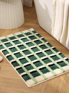 Korean Ins style floor mat for bathroom entrance高级感地毯