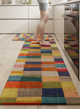 High end kitchen long strip floor mat absorbent pad厨房地垫