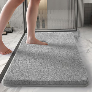 Bathroom absorbent floor mat, bathroom plush thick carpet