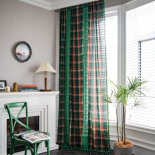 American style curtains, kitchen curtains, bay window curtai