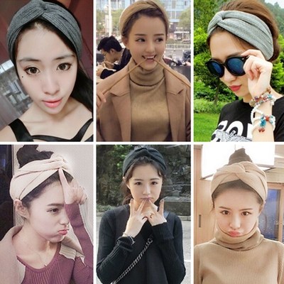 hair scarf red korea 100 tie headscarf hairband card
