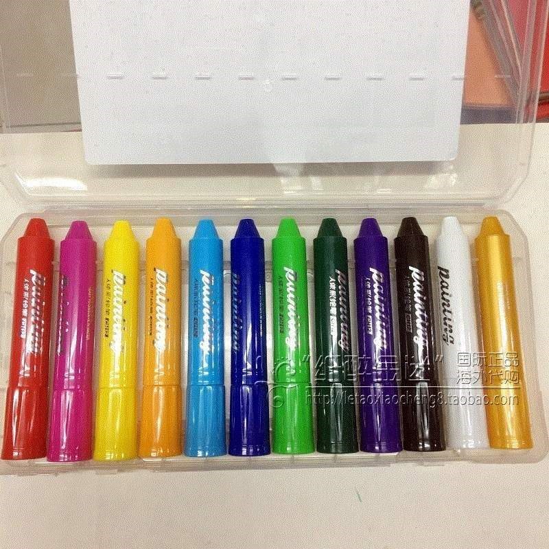 12color body painting pen nontoxic paint face crayon
