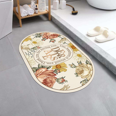 Toilet foot mat, carpet, living room soft floor mat浴室地垫