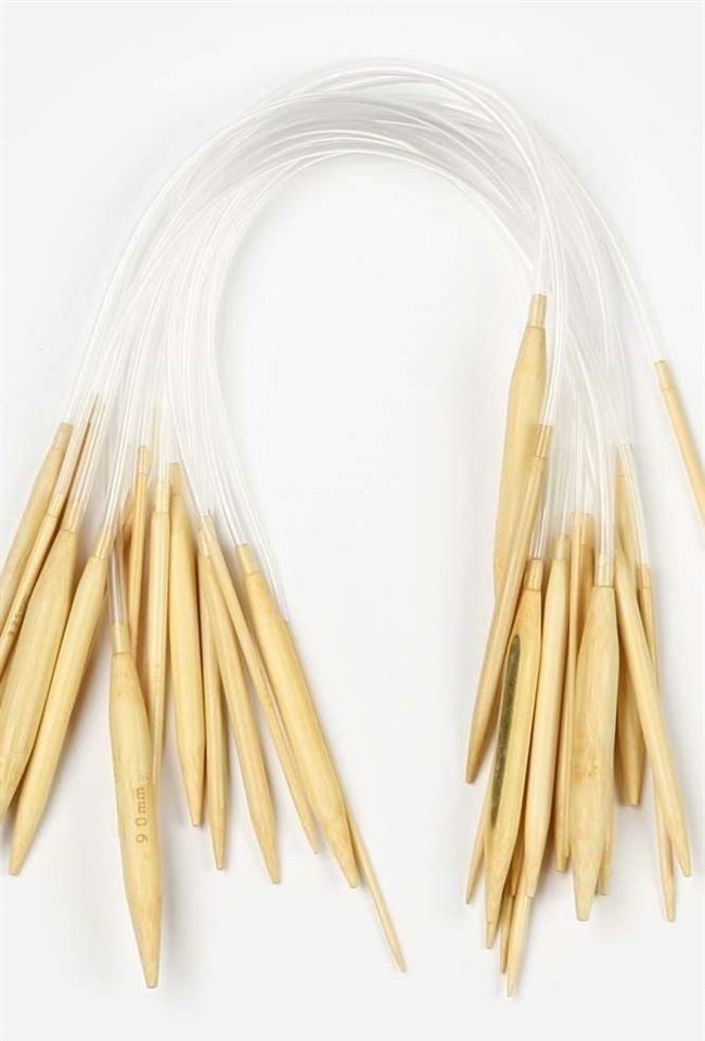 18 sizes 24 60cm Circular Bamboo Knitting Needles Sets
