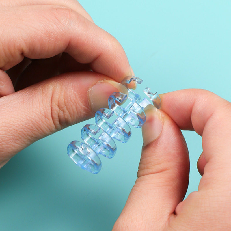 5孔活页夹子扣环夹环圈diy可拆卸自制线圈装订夹条封面打孔透明色,文具电教/文化用品/商务用品,活页胶圈,淘宝优惠券,粉丝福利购,淘宝优惠卷