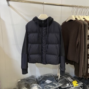 欧货2026冬季新款95白鸭绒羽绒服马甲两件套女加绒连帽卫衣外套潮