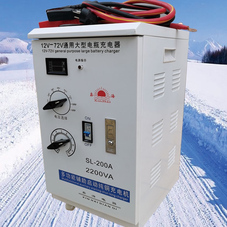 纯铜线12V24V汽车启动充电机36V48V游览60V72V观光车电瓶充电器