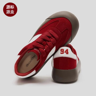 白敬亭同款goodbai蓬蓬鞋女2024新款小众原创鞋韩版黑白德训鞋子