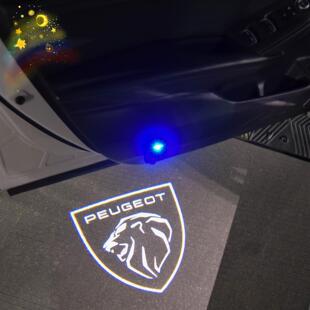 车载好物标致5008 508408充电无线迎宾灯车门投影氛围灯感应 4008