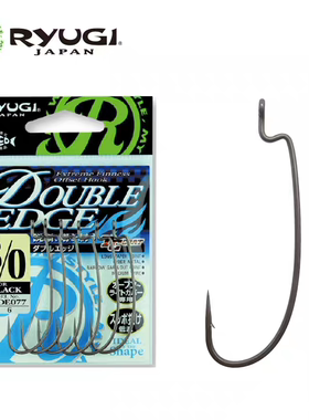日本Ryugi流義路亚钩窄腹曲柄钓鱼钩细条鲈鱼钩软虫软饵HDE077