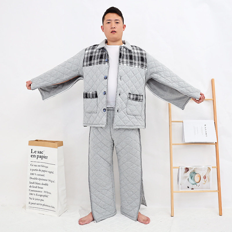 冬季加厚易穿脱护理服偏瘫老人骨