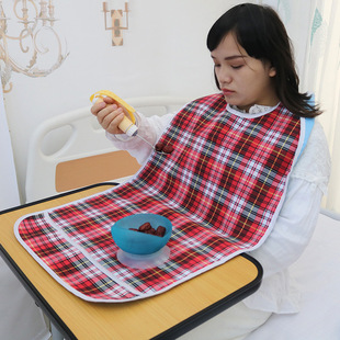 成人围嘴围兜老年人用餐防水食饭兜 围裙围脖口水巾加长加厚