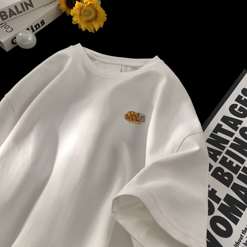 BDLS工作室文艺男女店港风情侣款重磅纯棉夏季短袖t恤男半袖男女